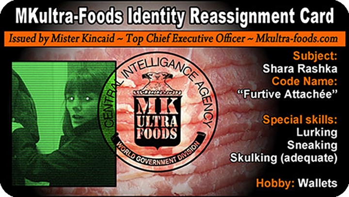 MKUltra-Foods Identity reassignment Card